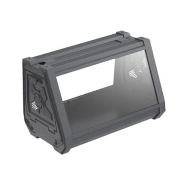 Imagem de Whtkoph Terrário de Répteis, Habitat, Gaiola, Incubadora, Tanque de Répteis, Visão Completa para Caranguejo Eremita, Dragão Barbudo, Camaleão, Cinza 27x19x19cm