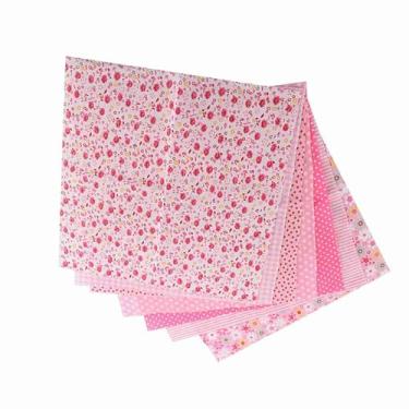 Imagem de XUXHOU Tecido de Cama de Algodão Pré-cortado, Macio e Leve, Conjunto de 7 Quadrados Variados para Faça você Mesmo, Acolchoado, Costura, Decoração de Casa (#3)