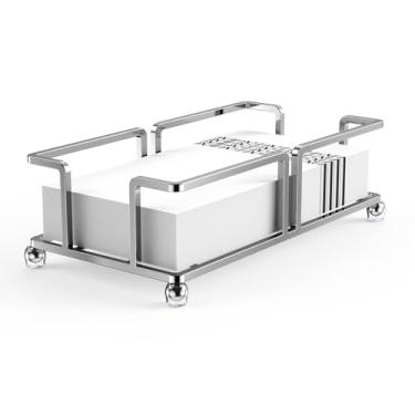 Imagem de Atualizar suporte de toalha de papel de banheiro bandeja de suporte de toalha de hóspede para suporte de guardanapo de banheiro toalhas de hóspedes suporte de guardanapo de banheiro descartável,