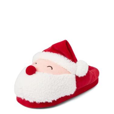Imagem de The Children's Place Pantufa de Natal unissex para adultos, Papai Noel vermelho, X-Large