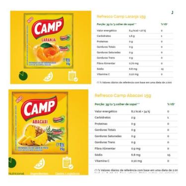 Imagem de Sucos Em Pó Camp Refresco Sabores 36 Unid 15g