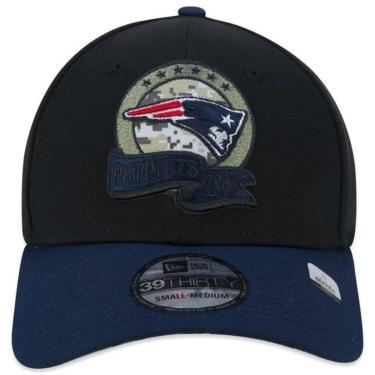 Imagem de BONÉ NEW ERA 3930 NEW ENGLAND PATRIOTS SALUTE TO SERVICE STRETCH FIT PRETO MARINHO-Masculino