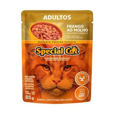 Imagem de Ração Úmida Special Cat Ultralife para Gatos Adultos Sabor Frango ao M