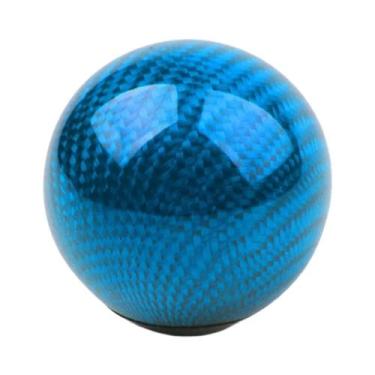 Imagem de Manopla De Câmbio Manual Universal Estilo Fibra De Carbono 5/6 Velocid