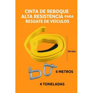 Imagem de Cinta de Reboque 6 Metros Alta Resistência Para Carros e Carretas - ai