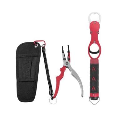 Imagem de Alicate De Pesca Em Liga De Alumínio Com Cortador De Linha E Ferrament