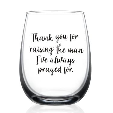 Imagem de JERIO Presentes para namorados, mãe, Natal, aniversário, presente de dia das mães para sogra, presente de agradecimento para a mãe do namorado, taça de vinho de 425 g