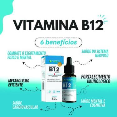 Imagem de Vitamina B12 Metilcobalamina 1 frasco de 30 ML Alto Teor 9,94mcg Por G