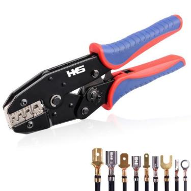 Imagem de Ferramenta de crimpagem HKS Ratcheting AWG 20-10 em forma de U