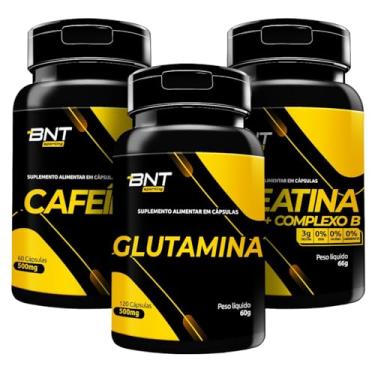 Imagem de Kit Suplementos Creatina Monohidratada, Glutamina e Cafeína em Cápsulas Energy