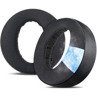 Imagem de SOULWIT Almofadas Auriculares de Substituição para Sony Playstation 5 Pulse PS5 3D Wireless Headset, Almofadas Auriculares com Espuma para Isolamento de Ruído - Gel Refrescante Preto