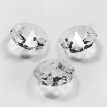 Imagem de Kit 100 Castanhas De Cristal + 100 Argolas Para Lustres