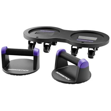 Imagem de Nordstick Multi Slider com barra push-up, roda push-up para treino abdominal, rolo multifuncional para exercícios abdominais, equipamento de ginástica em casa, treino de força