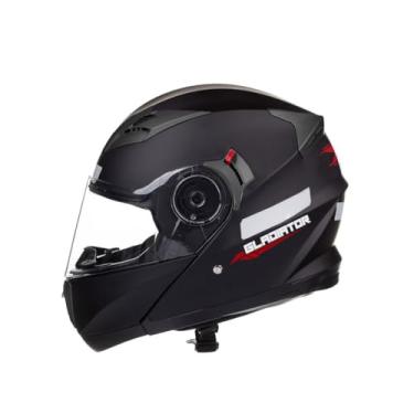 Imagem de Kit Capacete Texx Escamot Gladiator Preto Fosco 62 Com Luva Nomade Preto Tamanhos Xxl E 5Xl