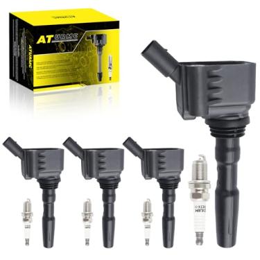 Imagem de Bobina de ignição UF719 e velas de ignição 91187 compatível com Nissan Versa 2012-2019, Versa Note 2014-2019 1.6L l4