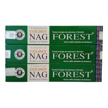 Imagem de Incenso Massala Vijayshree Golden Nag Forest 3un.15g