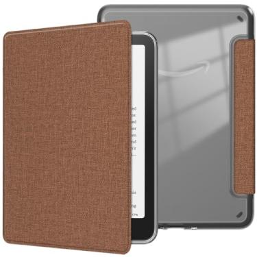 Imagem de Akacy Capa de textura de tecido transparente e macio para Kindle paperwhite de 7 polegadas 12 Geração (2024, modelos SA568B e SA569P). TPU (8)