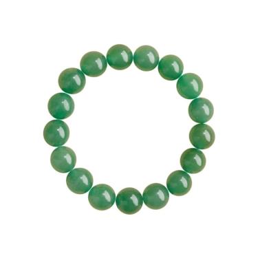Imagem de Pulseira de miçangas Aventurine de 12 mm para mulheres de 2025 com design elástico