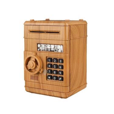 Imagem de Coin Bank Creative Wooden Design Home Cofrinho para crianças