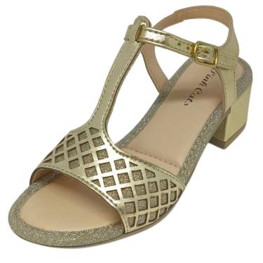 Imagem de Sandalia Infantil Menina Dia a Dia Moderno Salto Pink Cats