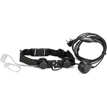 Imagem de Retevis Fone de ouvido Walkie Talkies de microfone ajustável para garganta, tubo acústico, 2 pinos, para rádio bidirecional BAOFENG UV-5R pxton, RT21 H-777, RT86, compatível com rádio bidirecional