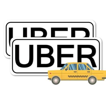 Imagem de Placas magnéticas brancas resistentes para motorista, ímã de transporte de motorista de passageiro para carros, veículos, SUV, caminhões, à prova d'água (5 x 34 x 14 cm)