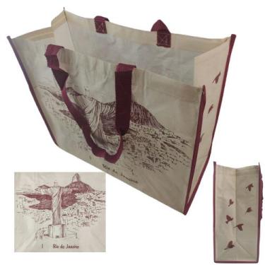 Imagem de Bolsa Ecobag Sacola de Ombro Reutilizavel Ecologica Dobravel Compras M