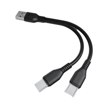 Imagem de Cabo USB Tipo C Micro USB 2 Em 1 Para Carregamento Rápido Para Celular