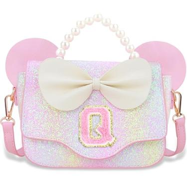 Imagem de Luchike Presentes de aniversário para meninas – Bolsa tiracolo infantil para princesas, presentes de Natal, Rosa - G, P