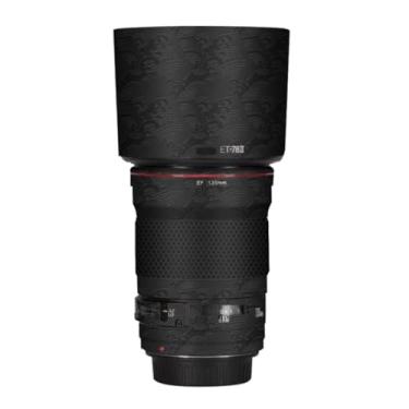 Imagem de EF 135 2 Película de lente de câmera adesivo antiarranhões para Canon EF 135 mm F2 Coat Vinil Película Protetora Decalques (Onda Preto)