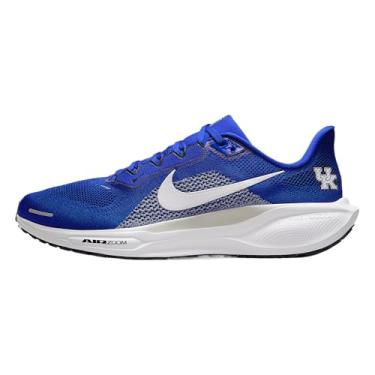 Imagem de Nike Tênis de corrida masculino Kentucky Pegasus 41 College Road (Game Royal/Night Silver/White), Game Royal/Night Prata/Branco, 41