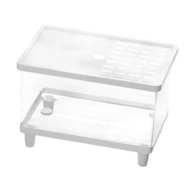 Imagem de Fxzqgnh Mini Terrário para Répteis, Recinto para Cobras, Pequeno Tanque para Lagartos, Tartarugas E Cágados, Branco, 30 Cm X 19.5 Cm X 21