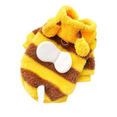 Imagem de Moletom com capuz para filhotes | Roupas de gato de abelha, suéter, fantasia, para gato, yorkie, menino, menina, chihuahua, inverno, Natal, Halloween, clima frio