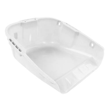 Imagem de Pá de lixo de plástico resistente, alça dupla, alça dupla, resistente ao desgaste, para secagem de grãos, manuseio de areia industrial, remoção de lixo, material PP 44 x 38 x 18 cm (Branca)