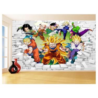 Imagem de Papel De Parede 3D Dragon Ball Goku Vegeta Anime 3,5M Dbz39 - Você Dec