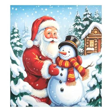 Imagem de SEHANY Capa magnética de Papai Noel para lava-louças, adesivos magnéticos para decoração de Natal antiarranhões para painel de geladeira e lava-louças, decoração de Natal de cozinha doméstica 58 x 66