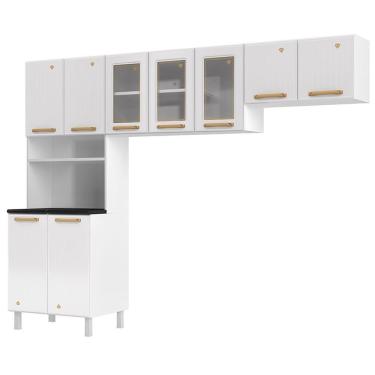 Imagem de Cozinha De Aço Compacta Telasul Diamante 3Pçs Branco