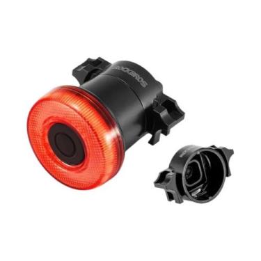 Imagem de Lanterna Traseira Inteligente ROCKBROS À Prova d'Água Tipo C Recarregá