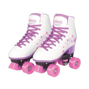 Imagem de Patins 4 Rodas Vinil Fenix Branco