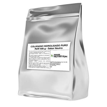 Imagem de Mais Nutrition Colágeno Hidrolisado Puro em Pó, Sabor Neutro, 500g, Suplemento Alimentar para Pele, Cabelo e Articulações, Sem Corantes e Conservantes