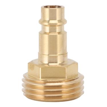 Imagem de SPYMINNPOO Acessórios de Mangueira de Conexão Rápida Adaptador de Saída de Bico RV de Latão de 3/4 Polegadas Com Arruelas, Instalação Fácil para Mangueira de Jardim e Porta de Spray RV
