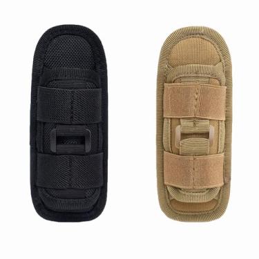 Imagem de KICPUK Bolsas táticas MOLLE (pacote com 2) - Bolsas de cinto utilitário resistente para equipamentos ao ar livre, bolsa de ferramentas EDC para mochila, cintura e colete tático