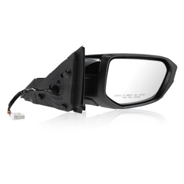 Imagem de Motoforti Espelho lateral do passageiro direito aquecido para Honda Civic 2016-2021, retrovisor externo da porta do carro HO1321284/76208-TBC-A02ZA/76208TBCA02ZA, com câmera aquecida, 11 pinos