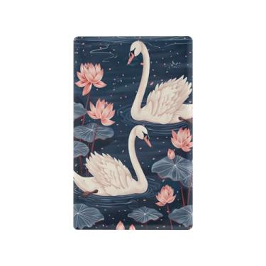 Imagem de Wassud Cisnes Brancos Placa de Cobertura de Interruptor de Luz Decorativa para Tomadas Elétricas Placa de Parede em Branco 4,53 x 2,76 Polegadas