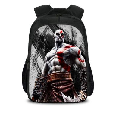 Imagem de Mochila escolar Gods Of Wars Kratos Anime Nylon 450g
