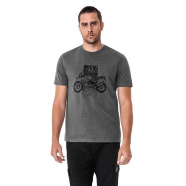 Imagem de Camiseta Hangar 33 Estonada Motorcycle Cinza Tam. M-Masculino
