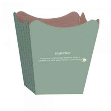 Imagem de Cachepot Paper Decorado, Xingó Embalagens, Pote 15, Daisy, 16 cm x 17 cm x 11 cm, Pacote com 10