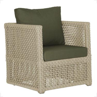 Imagem de 1 Poltrona Madri Alumínio Corda Náutica Estofado 13 Trama Rami