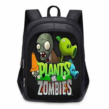 Imagem de Mochila Plants vs Zombies Peashooter Cartoon Kids School