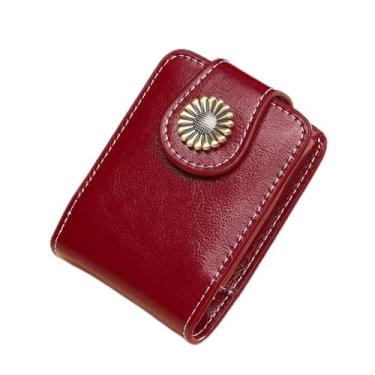 Imagem de Bolsa de batons portátil para mulheres, maquiagem fofa, espelhada, mini suporte portátil, bolso de viagem, bolsa cosmética, Vermelho, Fresco e doce